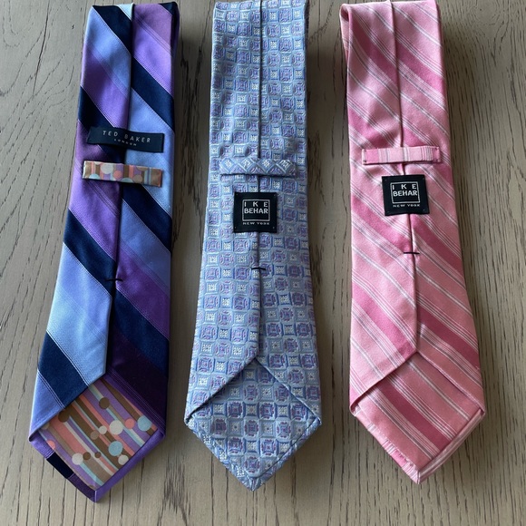 Men’s 3 Tie Lot - Ike Behar & Ted Baker - Picture 2 of 2